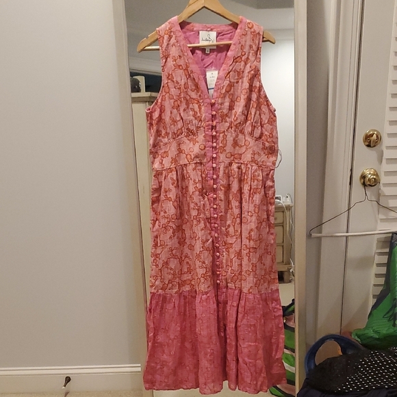 Sam Edelman Selene Floral Belted Midi Dress (34) - Picture 1 of 8